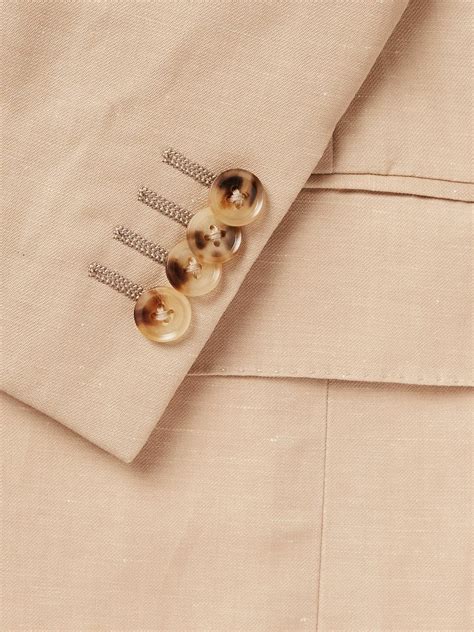 Zegna - Wool and Linen-Blend Suit Jacket - Neutrals Zegna
