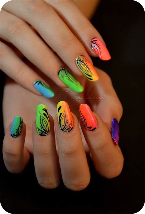 Neon Nail Polish Designs