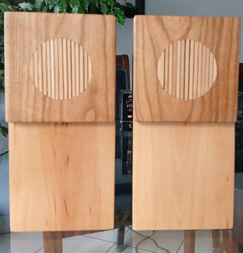 american cherry swiss pear wood passive speaker system etsy
