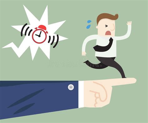 I was late for work stock vector. Illustration of work - 76512480