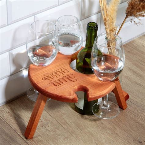 Винный столик Wine time с держателем на 4 бокала купить в Санкт ...