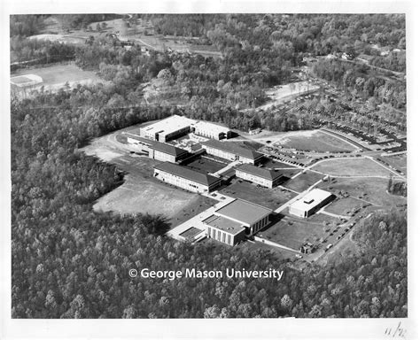 George Mason University Campus in Black and White