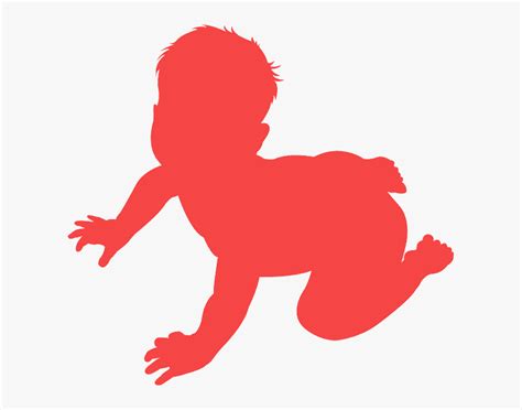 Силуэт Ребенок, HD Png Download - kindpng