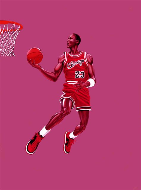 Download Michael Jordan shooting a basketball Wallpaper | Wallpapers.com