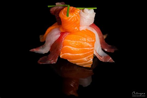 SC4 | CAPASANTA, BRANZINO SCOTTATO,IKURA | Calcagno Lounge Sushi Restaurant