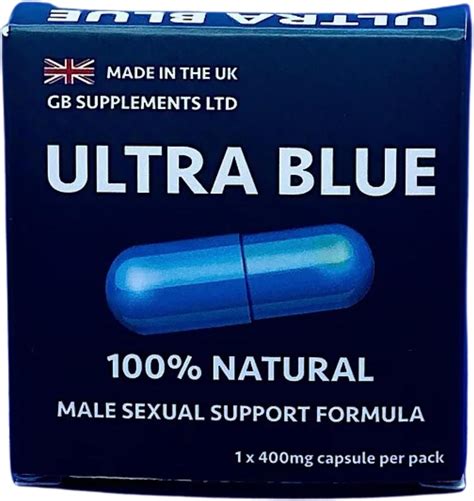12 x Ultra Blue Pills for Men - Made of Maca Root, Ginkgo Bilboa