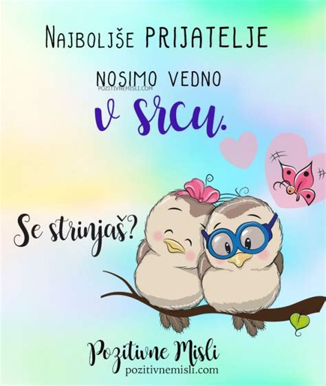 Najboljše prijatelje nosimo v srcu - lepe misli priajteljstva