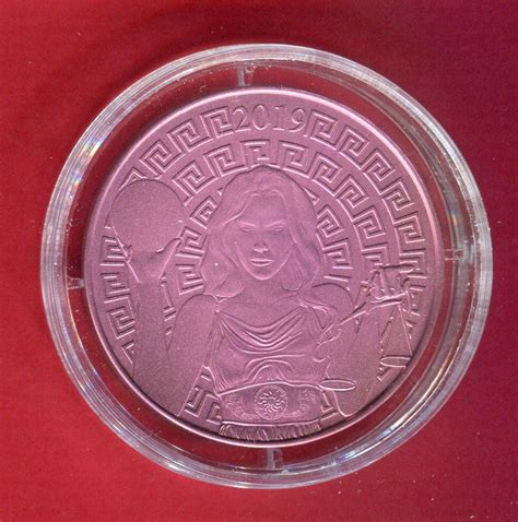 Salomonen 1 Dollar Farbmünze 2019 Titanium - Themis - Tochter des ...