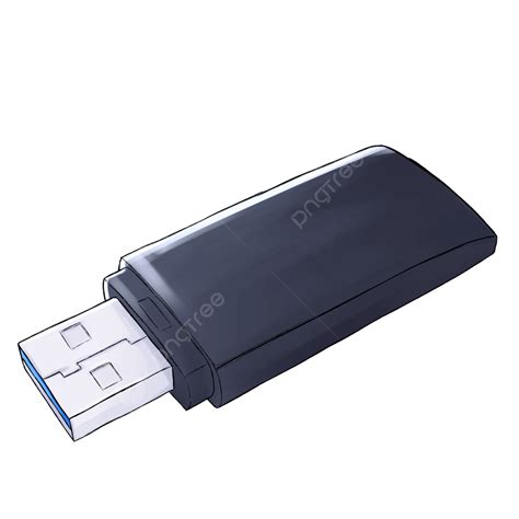 gambar usb flash disk drive hitam digambar tangan flashdisk usb