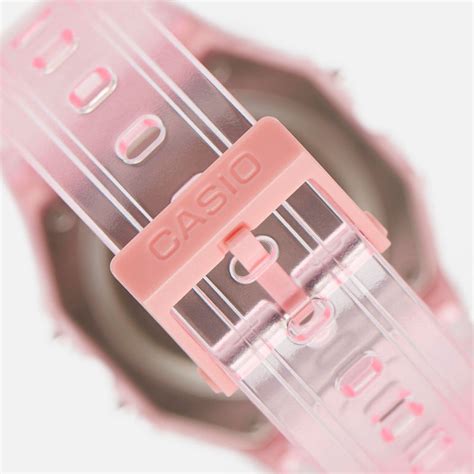 Reloj Casio Vintage F-91WS-4D Rosado Transparente - Dando la Hora ...