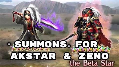 Summons for Akstar & Zeno of the Beta Star - [FFBE] - Final Fantasy ...