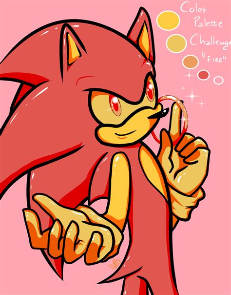 .::Color palette challenge::. Sonic by dyddycat on DeviantArt