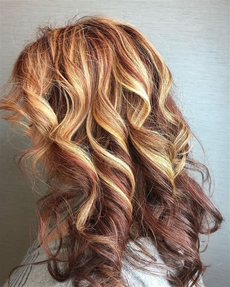 Blonde Hair With Brown Lowlights And Red Highlights
