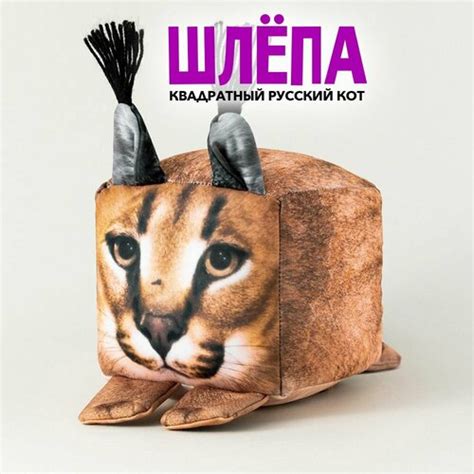 Мягкая игрушка "Шлепа квадратный русский кот" антистресс 11 см ...