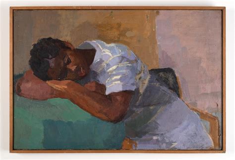 Mid 20th Century African American Art '' A peaceful Moment" C.1950 For