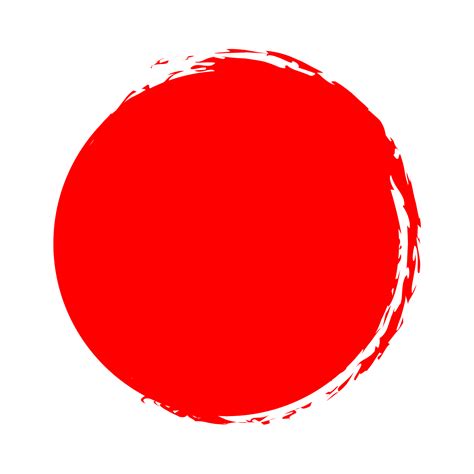 Red Brush Circle Png 21662381 PNG