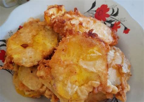 resep ubi goreng tepung oleh adhec tiwi cookpad