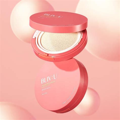 Коллагеновый солнцезащитный кушон Bliv:U Collagen Bouncing Sun Cushion ...