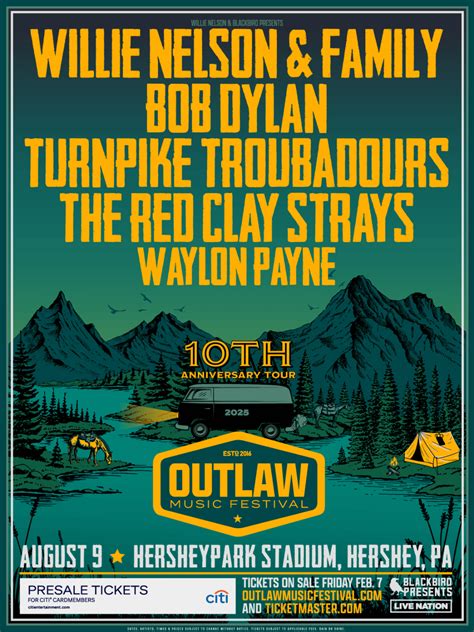 Willie Nelson, Bob Dylan to perform in Hershey for Outlaw Music