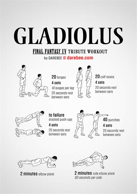 Gladiolus Workout