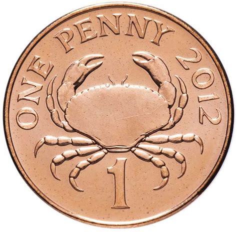 1 пенни (penny) 2012 года Гернси - Купить на MONETNIK.net