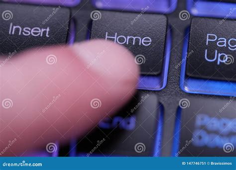 Home key on keyboard stock image. Image of symbol, macro - 147746751