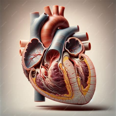 Anatomia detalhada do coração humano | Foto Premium