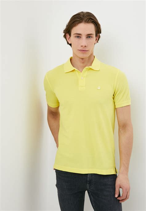 Поло United Colors of Benetton, цвет: желтый, RTLACL989501 — купить в ...
