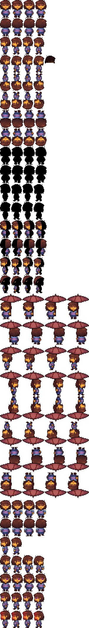 (Comission)Frisk Sprite Sheet by PushyHalk620061 on DeviantArt