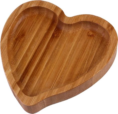 Amazon.com: Wooden Heart Tray for Ottoman Coffee Table Tray Décor Set