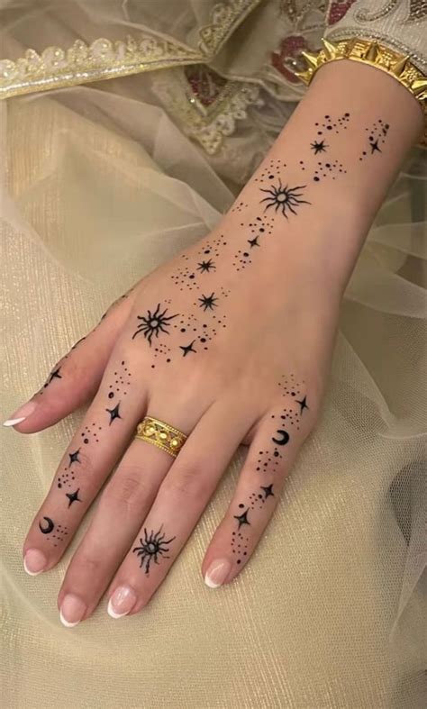 timeless pattern  artistry henna designs whimsical moons