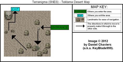 Terranigma Teklama Desert Map Map for Super Nintendo by KeyBlade999 ...