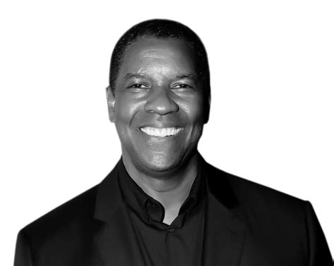 Denzel Washington Black And White Image