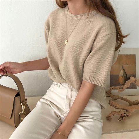 aesthetic neutral fashion casual outfits fashion