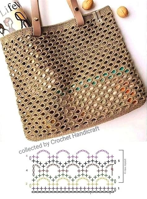 Летняя сумка-шопер крючком схема in 2024 | Crochet market bag, Crochet ...