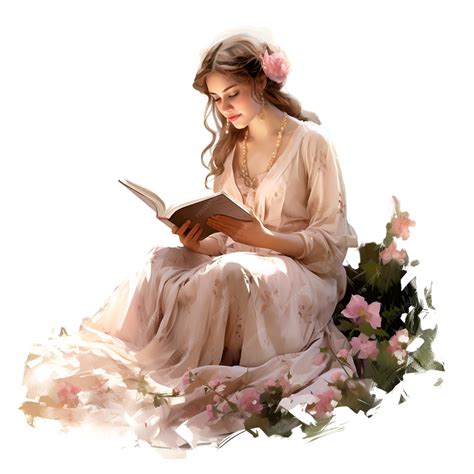 акварельная книга для чтения клипарт векторный пучок | Премиум векторы