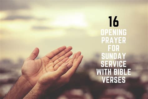 16 Opening Prayer For Sunday Service With Bible Verses