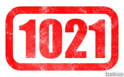 1021 Text Effect and Logo Design Number