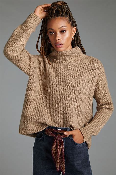 funnel neck sweater funnel neck sweater sweaters pullover styling