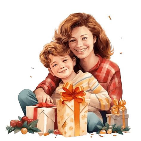 Mom And Son Hide Gifts Ready To Greet Mum And Small Kid With Family