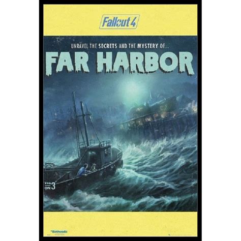 Fallout 4 Secrets Of Far Harbor Laminated & Framed Poster (24 X 36) - Walmart.com - Walmart.com