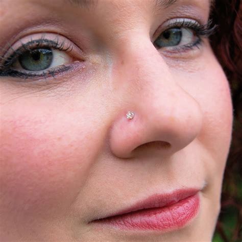 mm nose stud champagne diamond style zirconia handcrafted  order