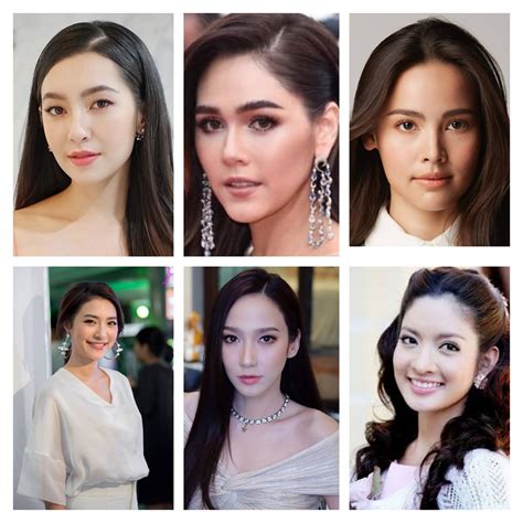 Thai actresses (Mixed 1st row vs. Full 2nd row) : r/aznidentity