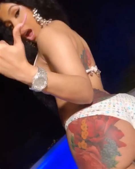 Cardi B simulates sex act in raunchy bikini-clad twerking video - Daily