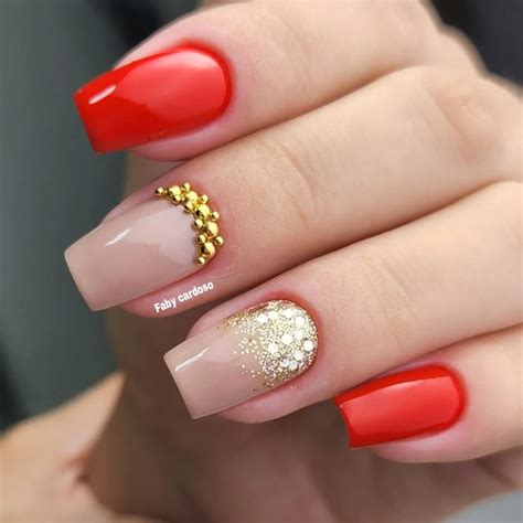 Unhas Decoradas 2023 Vermelha - Unhas decoradas Vermelhas 2023: 20 ideias, tonalidades e imagens - Faby ...