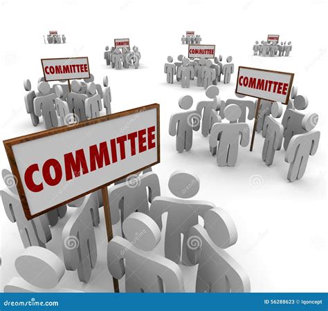 Committee People Working Together Teamwork Task Forces Stock