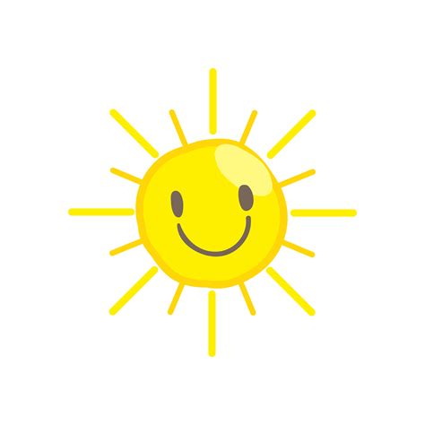 Cute smile sun vector 465434 Vector Art at Vecteezy
