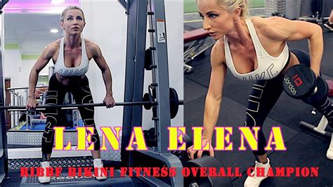Bikini Fitness Workout Lena Elena 🔥 Bikini Fitness RIBBF Overall ...