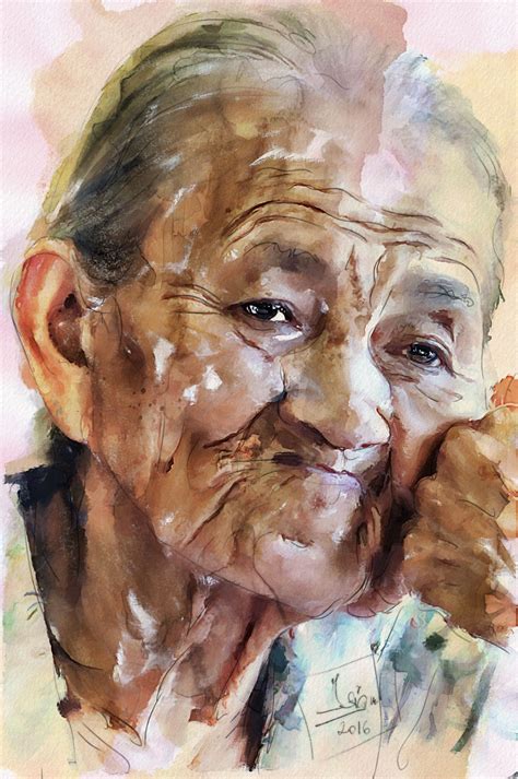ladys portrait watercolor portraits portrait painting