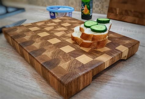 Торцевая разделочная доска из Дуба, Бука и Ясеня в интернет-магазине ...